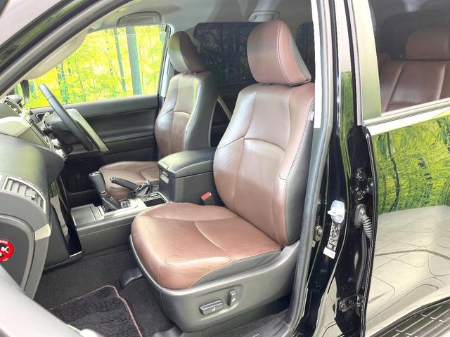 ランドクルーザープラド TX Lパッケージ・G-フロンティア 禁煙車 メーカーナビ フロント・サイド・バックカメラ クルコン パワーシート 赤茶レザーシート 3列シート ETC LEDヘッド ヘッドライトウォッシャー オートライト オートエアコン スマートキー(28枚目)