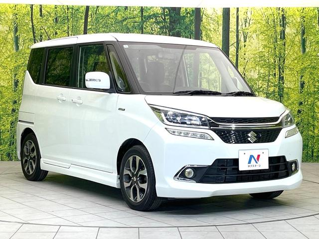 ソリオバンディット ハイブリッドMV 禁煙車 純正ナビ 全方位モニター 電動スライドドア デュアルカメラブレーキ クルコン LEDヘッド フォグ オートライト オートエアコン スマートキー アイドリングストップ 電動格納ミラー(16枚目)