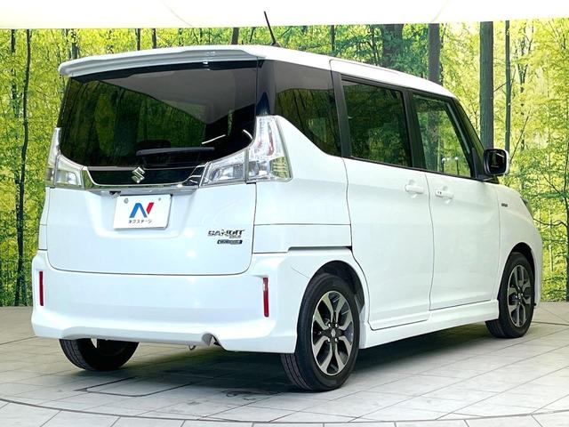 ソリオバンディット ハイブリッドMV 禁煙車 純正ナビ 全方位モニター 電動スライドドア デュアルカメラブレーキ クルコン LEDヘッド フォグ オートライト オートエアコン スマートキー アイドリングストップ 電動格納ミラー(17枚目)