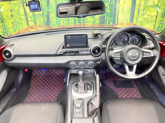 ロードスター Ｓスペシャルパッケージ　禁煙車　純正ナビ　オートエアコン　ＥＴＣ　ドラレコ　スマートキー　ＬＥＤヘッド　オートライト　シートリフター　Ｂｌｕｅｔｏｏｔｈ　ＣＤ／ＤＶＤ／地デジ　ＡＤＶＡＮＲａｃｉｎｇ１７インチＡＷ（2枚目）