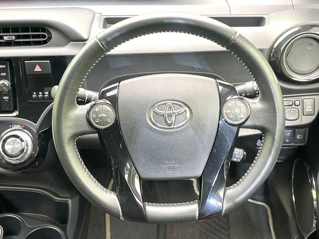 アクア Ｇ　Ｇ’ｓ　純正ＳＤナビ　バックカメラ　衝突被害軽減システム　禁煙車　ハーフレザーシート　ドラレコ　スマートキー　ＬＥＤヘッド　ビルトインＥＴＣ　クルコン　純正１７インチアルミ　オートハイビーム　オートライト（11枚目）