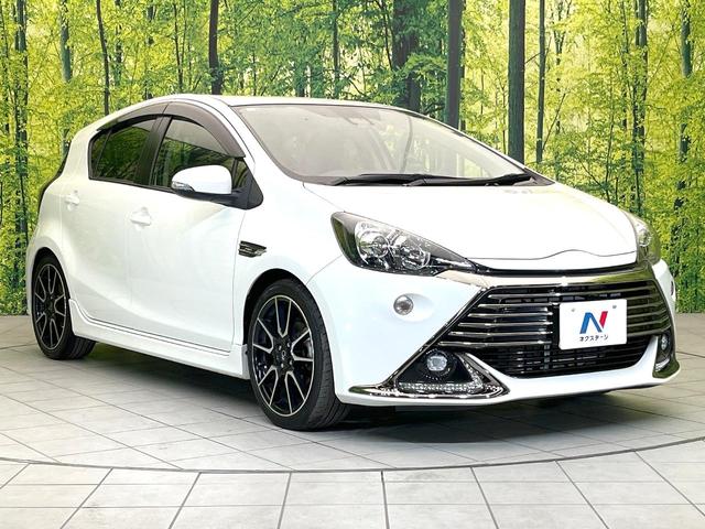 アクア Ｇ　Ｇ’ｓ　純正ＳＤナビ　バックカメラ　衝突被害軽減システム　禁煙車　ハーフレザーシート　ドラレコ　スマートキー　ＬＥＤヘッド　ビルトインＥＴＣ　クルコン　純正１７インチアルミ　オートハイビーム　オートライト（16枚目）