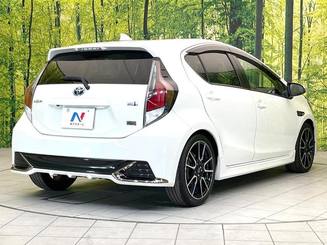 アクア Ｇ　Ｇ’ｓ　純正ＳＤナビ　バックカメラ　衝突被害軽減システム　禁煙車　ハーフレザーシート　ドラレコ　スマートキー　ＬＥＤヘッド　ビルトインＥＴＣ　クルコン　純正１７インチアルミ　オートハイビーム　オートライト（17枚目）