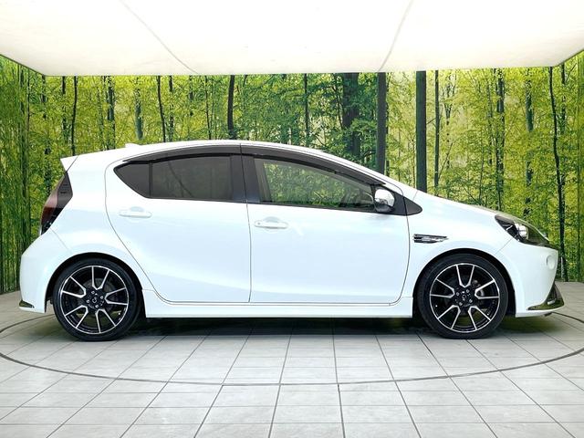 アクア Ｇ　Ｇ’ｓ　純正ＳＤナビ　バックカメラ　衝突被害軽減システム　禁煙車　ハーフレザーシート　ドラレコ　スマートキー　ＬＥＤヘッド　ビルトインＥＴＣ　クルコン　純正１７インチアルミ　オートハイビーム　オートライト（70枚目）