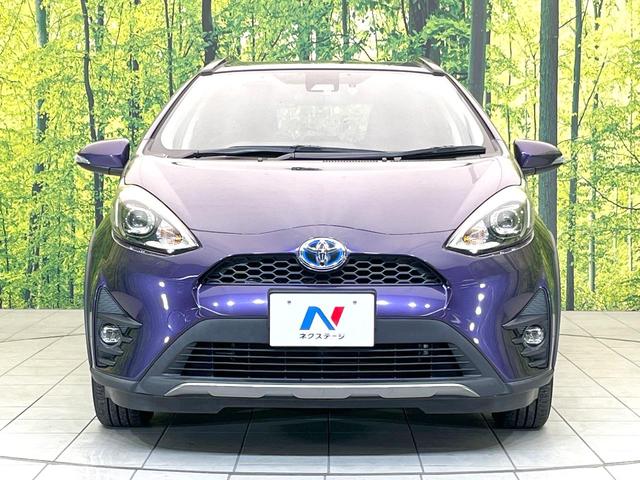 アクア クロスオーバー 純正9型ナビ バックモニター セーフティセンス シートヒーター スマートキー オートエアコン LEDヘッド フォグ オートライト 合皮コンビシート シートリフター ステアリングスイッチ(14枚目)