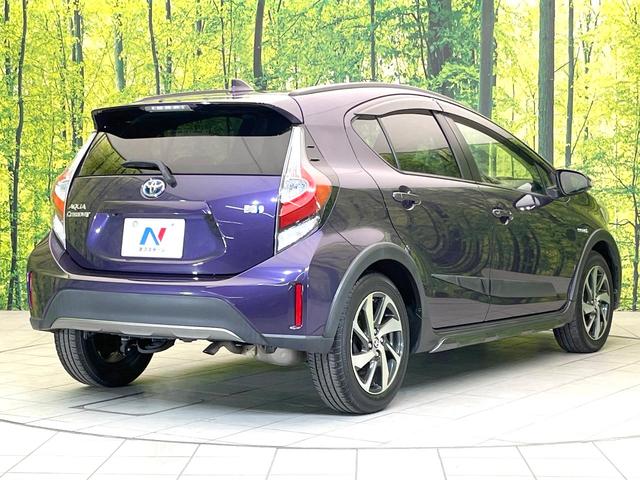 アクア クロスオーバー 純正9型ナビ バックモニター セーフティセンス シートヒーター スマートキー オートエアコン LEDヘッド フォグ オートライト 合皮コンビシート シートリフター ステアリングスイッチ(17枚目)