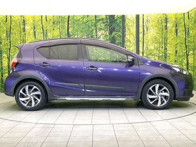 アクア クロスオーバー 純正9型ナビ バックモニター セーフティセンス シートヒーター スマートキー オートエアコン LEDヘッド フォグ オートライト 合皮コンビシート シートリフター ステアリングスイッチ(61枚目)