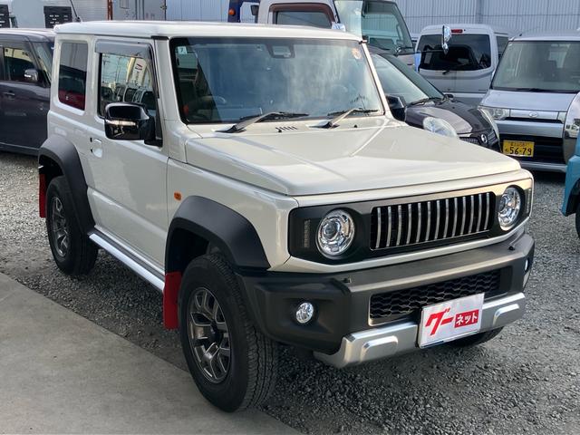 ジムニーシエラ ＪＣ　パートタイム４ＷＤ　ＨＫＳマフラー　ミリタリーグリル　純正ＯＰアンダーガーニッシュ／シートカバー／シートカバー／マッドフラップ　８インチナビＴＶ　バックカメラ　ＥＴＣ　ワンオーナー禁煙記録簿（3枚目）