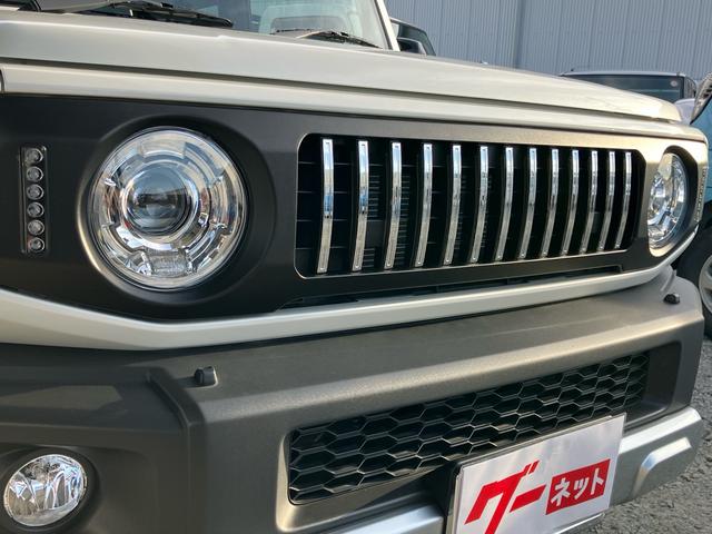 ジムニーシエラ ＪＣ　パートタイム４ＷＤ　ＨＫＳマフラー　ミリタリーグリル　純正ＯＰアンダーガーニッシュ／シートカバー／シートカバー／マッドフラップ　８インチナビＴＶ　バックカメラ　ＥＴＣ　ワンオーナー禁煙記録簿（4枚目）