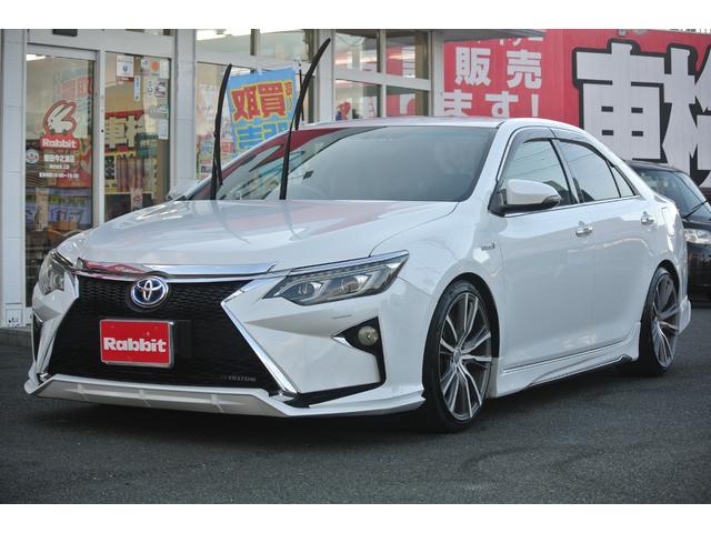 カムリ ハイブリッド　Ｇパッケージ　スピンドルグリルフルエアロ割れ無しテイン車高調１９ＡＷ（2枚目）