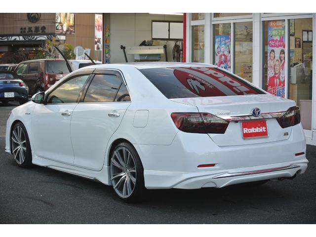 カムリ ハイブリッド　Ｇパッケージ　スピンドルグリルフルエアロ割れ無しテイン車高調１９ＡＷ（4枚目）