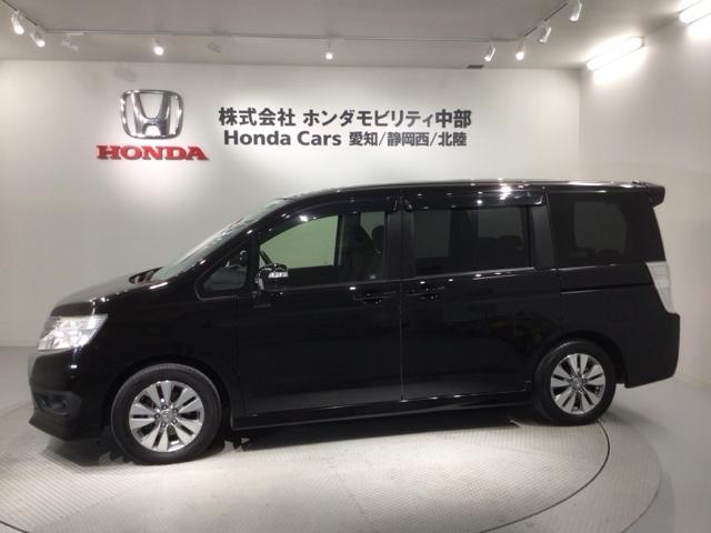ステップワゴンスパーダ パワーエディション　１年保証　ナビＶＸＭ－１３５ＶＦＮｉ　ＴＶ　Ｒカメラ　ＣＤ録音　ＤＶＤ　ＥＴＣ　ＨＩＤ　両側電動ドア　ＶＳＡ　アルミ　キ－レス　盗難防止装置　整備記録簿　ＡＡＣ　ドアバイザ－　Ｗエアバッグ　横滑り防止（46枚目）