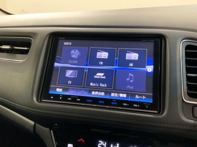 ヴェゼル ハイブリッドＺ・ホンダセンシング　１年保証　ナビＶＸＭ－１７５ＶＦｉ　ＴＶ　Ｒカメラ　ＣＤ録音　ＢＴオ－ディオ　ＤＶＤ　ＥＴＣ　ＬＥＤライト　ＶＳＡ　シ－トヒ－タ－　アルミ　スマ－トキ－　スペアキー　盗難防止装置　整備記録簿　ＡＡＣ（38枚目）