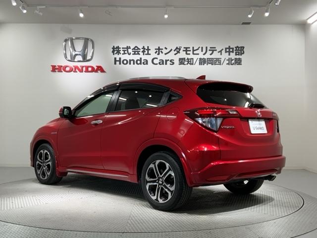ヴェゼル ハイブリッドＺ・ホンダセンシング　１年保証　ナビＶＸＭ－１７５ＶＦｉ　ＴＶ　Ｒカメラ　ＣＤ録音　ＢＴオ－ディオ　ＤＶＤ　ＥＴＣ　ＬＥＤライト　ＶＳＡ　シ－トヒ－タ－　アルミ　スマ－トキ－　スペアキー　盗難防止装置　整備記録簿　ＡＡＣ（48枚目）