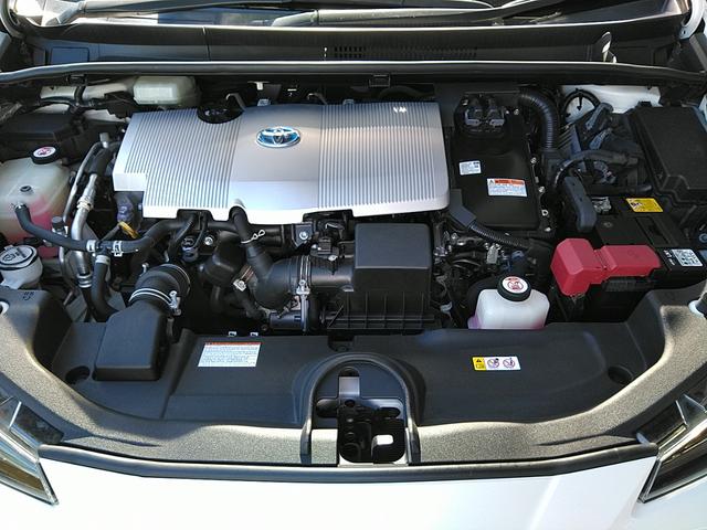 プリウス S ECLIPSEナビ+ETC LEDヘッドランプ 前後コーナーセンサー 社外16インチ黒ホイール(35枚目)