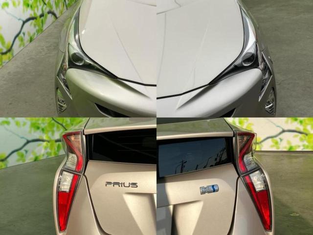 プリウス A 保証書/純正 メモリーナビ/トヨタセーフティセンス/車線逸脱防止支援システム/ドライブレコーダー 社外/ヘッドランプ LED/Bluetooth接続/ETC/EBD付ABS/横滑り防止装置 DVD再生(62枚目)