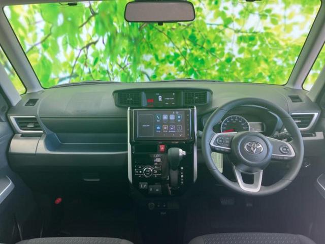 ルーミー カスタムＧ－Ｔ　保証書／ディスプレイオーディオ９インチ／スマートアシスト（トヨタ・ダイハツ）／両側電動スライドドア／シートヒーター　前席／パノラミックビューモニター／車線逸脱防止支援システム／登録済未使用車　ターボ（6枚目）