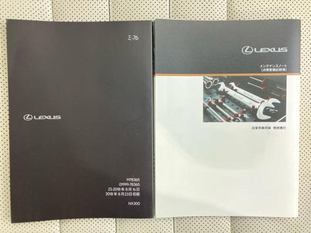 ＮＸ ＮＸ３００Ｆスポーツ　新品タイヤ／保証書／純正　１０．５インチ　ナビ／プリクラッシュセーフティ／エアーシート　前席／車線逸脱防止支援システム／シート　フルレザー／電動バックドア／ドライブレコーダー　純正　革シート　ドラレコ（28枚目）