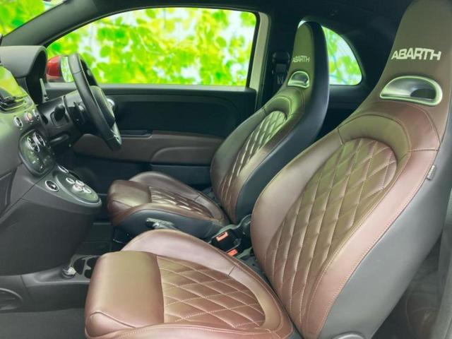 アバルト595C 595Cツーリズモ 保証書/社外 SDナビ/シート フルレザー/ヘッドランプ HID/ETC/EBD付ABS/横滑り防止装置/フルセグTV/エアバッグ 運転席/エアバッグ 助手席/エアバッグ サイド/MTモード付き(6枚目)