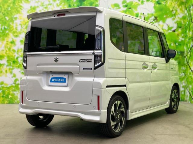 スペーシアカスタム ハイブリッドXS 新品タイヤ/保証書/純正 9インチ SDナビ/セーフティサポート(スズキ)/シートヒーター 前席/全方位モニター用カメラ/車線逸脱防止支援システム/シート ハーフレザー/ヘッドランプ LED ETC(3枚目)