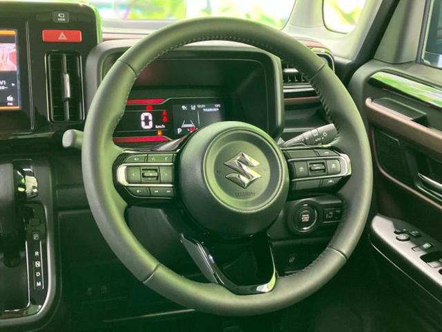 スペーシアカスタム ハイブリッドＸＳターボ　保証書／純正　９インチ　ＳＤナビ／セーフティサポート（スズキ）／両側電動スライドドア／シートヒーター／全方位モニター／車線逸脱防止支援システム／シート　ハーフレザー／ドライブレコーダー　前後　禁煙車（14枚目）