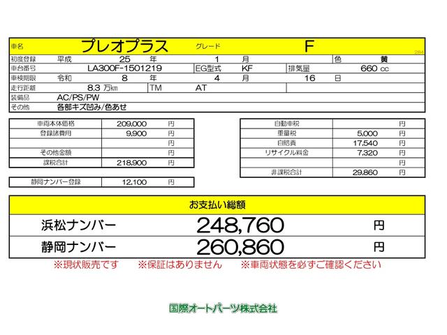 スバル プレオプラス