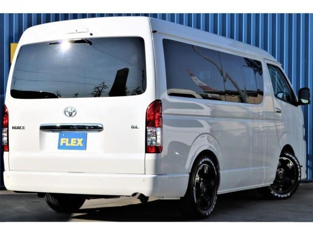 GL ロング FLEXオリジナル内装架装Ver1.5デニム仕様 2インチローダウン FLEXフロントスポイラー FLEXオーバーフェンダー FLEXホイールDELF03 ナビ ビルトインETC フリップモニター(9枚目)