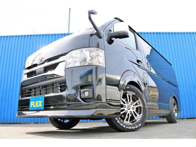 スーパーGL ダークプライムII FLEXCUSTOM 新車DARKPRIMEII ディーゼル2WD 2インチローダウン車両 キャンプ アウトドア 釣り サーフィン 車中泊 バンライフ ハイエースライフ(2枚目)