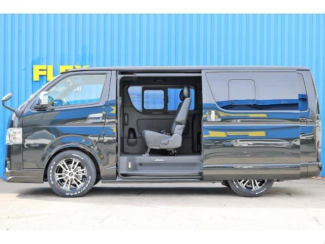スーパーGL ダークプライムII FLEXCUSTOM 新車DARKPRIMEII ディーゼル2WD 2インチローダウン車両 キャンプ アウトドア 釣り サーフィン 車中泊 バンライフ ハイエースライフ(5枚目)