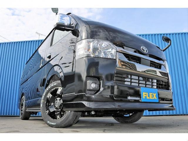 スーパーGL ダークプライムII FLEXCUSTOM DARKPRIMEII 床貼り ナビ ETC PVM全方位カメラ FLEXスポイラー FLEXホイールDELF03 グッドイヤーナスカータイヤ FLEXプレステージテールランプ(4枚目)