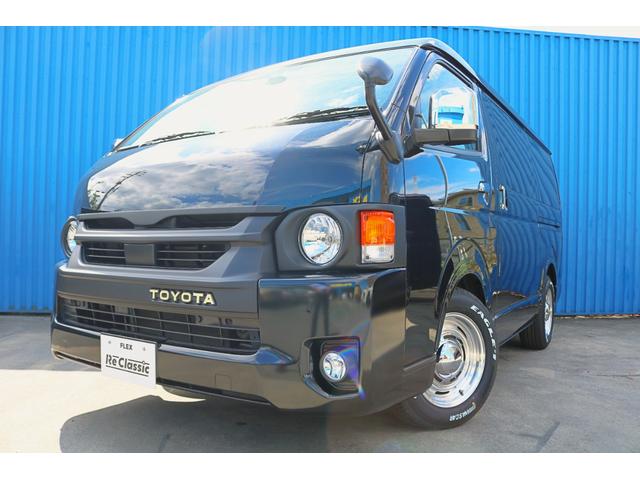 ハイエースワゴン ＧＬ　ロング　ＦＬＥＸＲｅＣｌａｓｓｉｃ丸目施工　ボンネットスムージング加工　ＦＬＥＸオーバーフェンダー　ＤＥＡＮクロスカントリーホイール　ＦＬＥＸシートカバー　ＦＬＥＸクラシックテールケンウッドＤＡ（30枚目）
