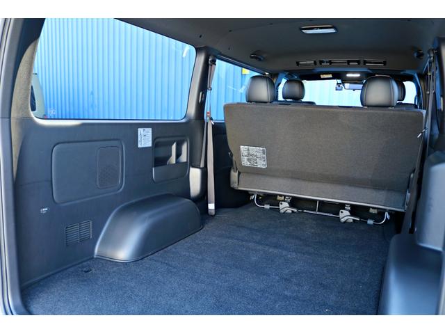 ハイエースバン スーパーGL ダークプライムII バットフェイスボンネット モデリスタフルエアロ リアバンパー FLEXオーバーフェンダー FLEXアルティメットVer2テール FLEXバルベロHEXホイール アルパインBIGX11インチナビ(57枚目)