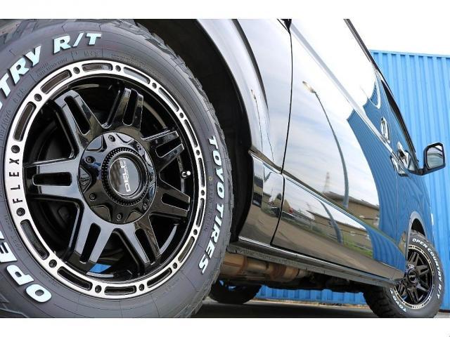 ハイエースバン スーパーGL ダークプライムII ReClassic施工 ボンネットスムージング T-Forceスポイラー オバフェン Delf04 オメガLEDテールランプ フリップベッド アルパイン7インチナビ&デジタルインナーミラー(16枚目)