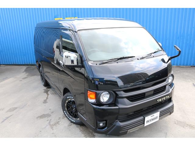 ハイエースバン スーパーGL ダークプライムII ReClassic施工 ボンネットスムージング T-Forceスポイラー オバフェン Delf04 オメガLEDテールランプ フリップベッド アルパイン7インチナビ&デジタルインナーミラー(31枚目)