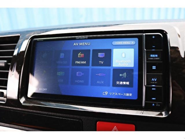 ハイエースバン スーパーGL ダークプライムII FLEXフロントスポイラー オーバーフェンダー DELF02ホイール アルティメットテール 1.5インチローダウン 室内サイドバー 7インチナビゲーション ビルトインETC バックカメラ(26枚目)