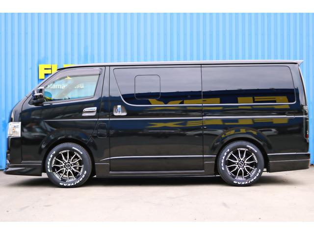ハイエースバン スーパーGL ダークプライムII FLEXフロントスポイラー オーバーフェンダー DELF02ホイール アルティメットテール 1.5インチローダウン 室内サイドバー 7インチナビゲーション ビルトインETC バックカメラ(36枚目)