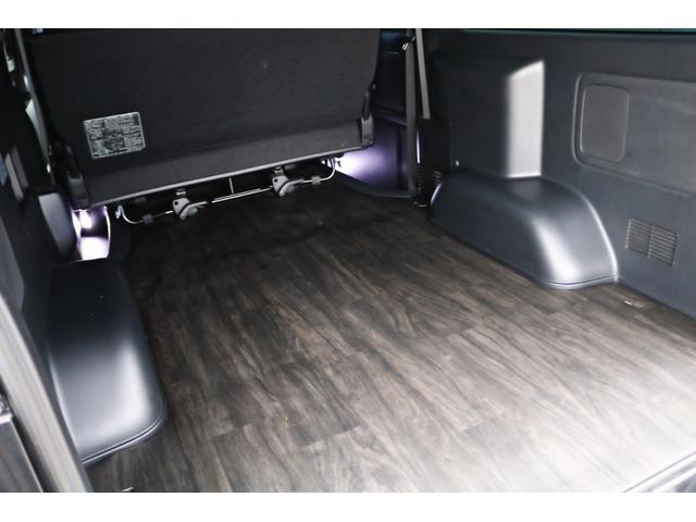 ハイエースバン スーパーGL ダークプライムII FLEXフロントスポイラー オーバーフェンダー DELF02ホイール アルティメットテール 1.5インチローダウン 室内サイドバー 7インチナビゲーション ビルトインETC バックカメラ(40枚目)