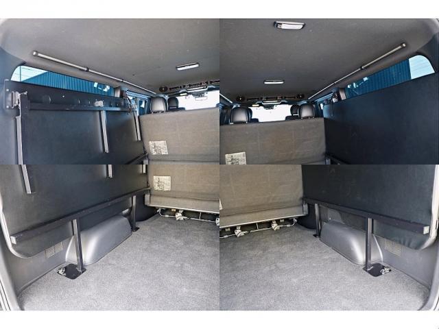 ハイエースバン スーパーGL ダークプライムII FLEXフロントスポイラー オバフェン W-DEEPSホイール アルティメットテール フリップアップベッド 1.5ローダウン 室内サイドバー パナ7インチナビ パイオニア天井スピーカー&フリップダウン(10枚目)