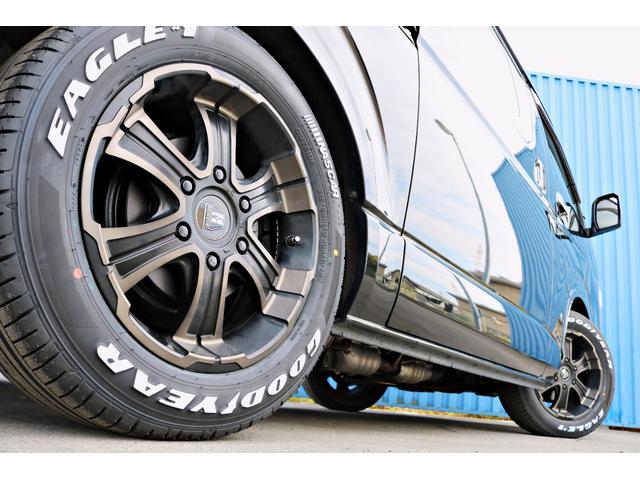 ハイエースバン スーパーGL ダークプライムII FLEXフロントスポイラー オバフェン W-DEEPSホイール アルティメットテール フリップアップベッド 1.5ローダウン 室内サイドバー パナ7インチナビ パイオニア天井スピーカー&フリップダウン(25枚目)