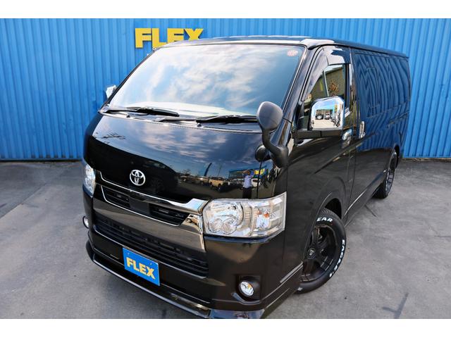 ハイエースバン スーパーGL ダークプライムII FLEXフロントスポイラー オバフェン W-DEEPSホイール アルティメットテール フリップアップベッド 1.5ローダウン 室内サイドバー パナ7インチナビ パイオニア天井スピーカー&フリップダウン(31枚目)