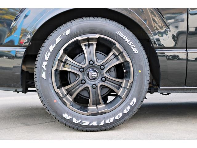 ハイエースバン スーパーGL ダークプライムII FLEXフロントスポイラー オバフェン W-DEEPSホイール アルティメットテール フリップアップベッド 1.5ローダウン 室内サイドバー パナ7インチナビ パイオニア天井スピーカー&フリップダウン(43枚目)