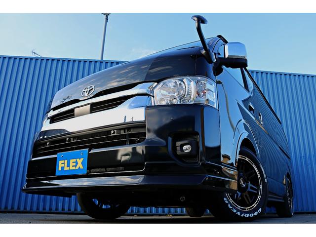 ハイエースワゴン GL FLEX Relaxing FLEXスポイラー&オバフェン 1インチローダウン DELF04ホイール FLEXシートカバー 煌LEDテールランプ カロ7インチナビ&フリップダウンモニター10インチ(47枚目)