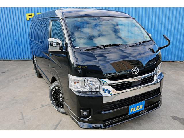 ハイエースワゴン GL FLEX Relaxing FLEXスポイラー&オバフェン 1インチローダウン DELF04ホイール FLEXシートカバー 煌LEDテールランプ カロ7インチナビ&フリップダウンモニター10インチ(53枚目)