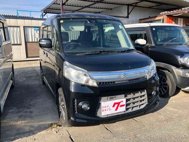 スペーシアカスタム ＴＳ　両側電動スライドドア　衝突被害軽減システム　オートライト　ＨＩＤ　スマートキー　アイドリングストップ　電動格納ミラー　ベンチシート　ＣＶＴ　盗難防止システム　ＡＢＳ　ＣＤ　ＵＳＢ　アルミホイール（13枚目）