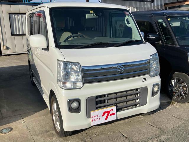 エブリイワゴン PZターボ バックカメラ 両側スライド・片側電動 ナビ TV 衝突被害軽減システム オートライト HID スマートキー 電動格納ミラー ベンチシート AT 盗難防止システム ABS ESC アルミホイール(13枚目)