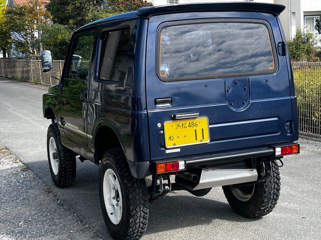 ジムニー ランドベンチャー ブルーM MT5速 シートカバー リフトアップGeolandar M/T 6.50R16 ブラッドレーホイール前後社外バンパー 新品天井ETC付きエアコン(8枚目)