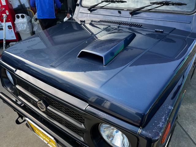 ジムニー ランドベンチャー ブルーM MT5速 シートカバー リフトアップGeolandar M/T 6.50R16 ブラッドレーホイール前後社外バンパー 新品天井ETC付きエアコン(24枚目)