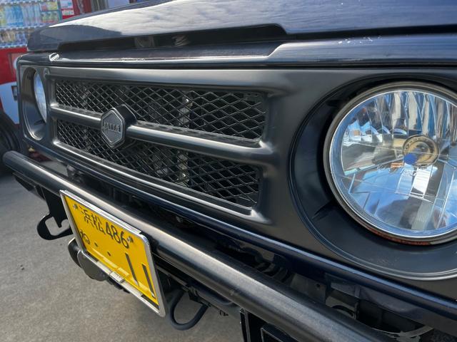 ジムニー ランドベンチャー ブルーM MT5速 シートカバー リフトアップGeolandar M/T 6.50R16 ブラッドレーホイール前後社外バンパー 新品天井ETC付きエアコン(28枚目)