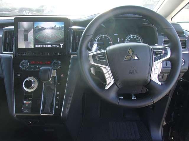 デリカD:5 P メモリーナビ フルセグTV マルチアラウンドモニター ETC 助手席側電動サイドステップ 衝突被害軽減ブレーキ/誤発進抑制機能システム フロントシートヒーター 寒冷地仕様車 電動リヤゲート 禁煙車(16枚目)