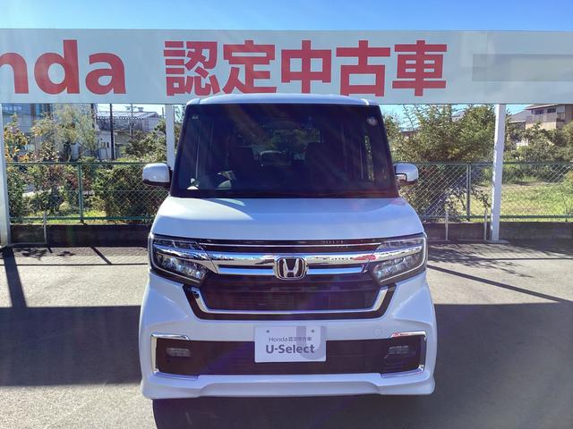 Ｎ－ＢＯＸカスタム Ｌ　ワンオーナー禁煙車　純正ナビ　１オーナー　サイドエアバッグ　シートヒータ　キーフリーシステム　ＬＥＤライト　リアカメ　クルーズコントロール　ＡＣ　ＤＶＤ視聴可能　スマキー　横滑り防止　エアバッグ（2枚目）